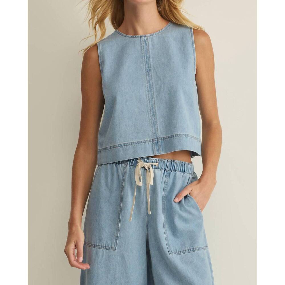 NEW Z SUPPLY sun seeker tank in light denim - Picture 1 of 4